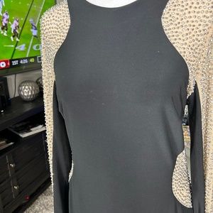 Rhinstone body fitting dress